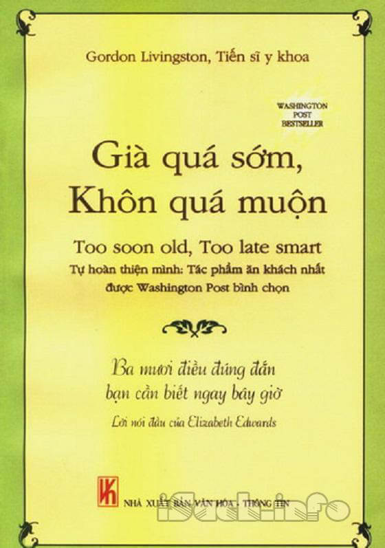 Sách Già quá sớm, khôn quá muộn