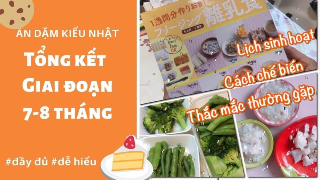 Thực đơn ăn dặm kiểu Nhật cho bé từ 5-18 tháng tuổi