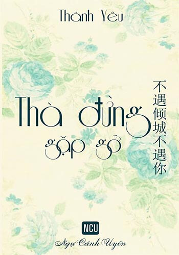 Sách Thà Đừng Gặp Gỡ