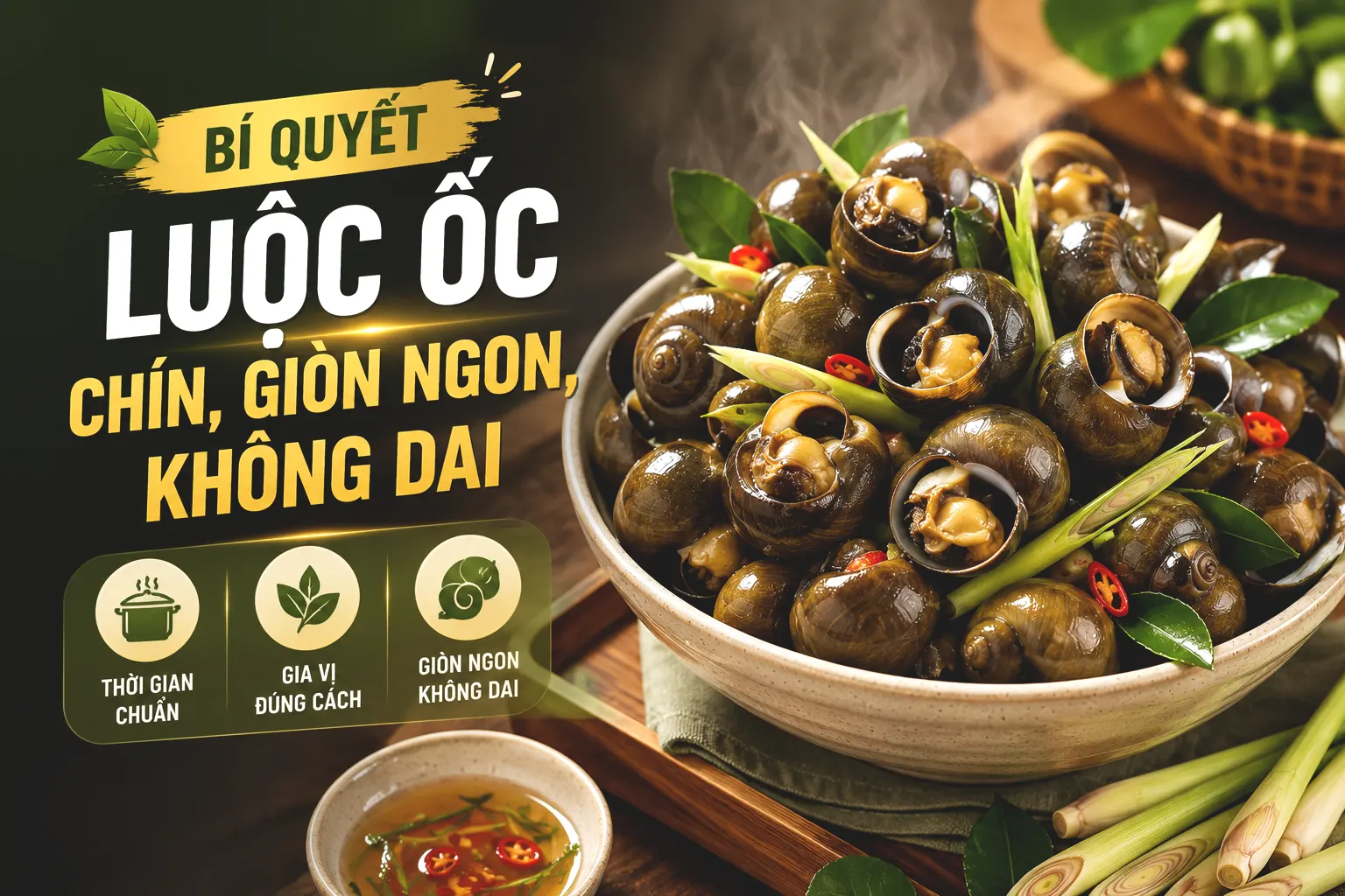 Bí quyết luộc ốc chín, giòn ngon, không dai chuẩn vị Bí quyết luộc ốc chín, giòn ngon, không dai chuẩn vị