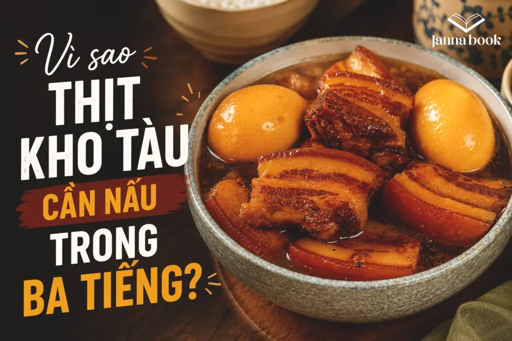 Vì sao thịt kho tàu cần nấu trong ba tiếng