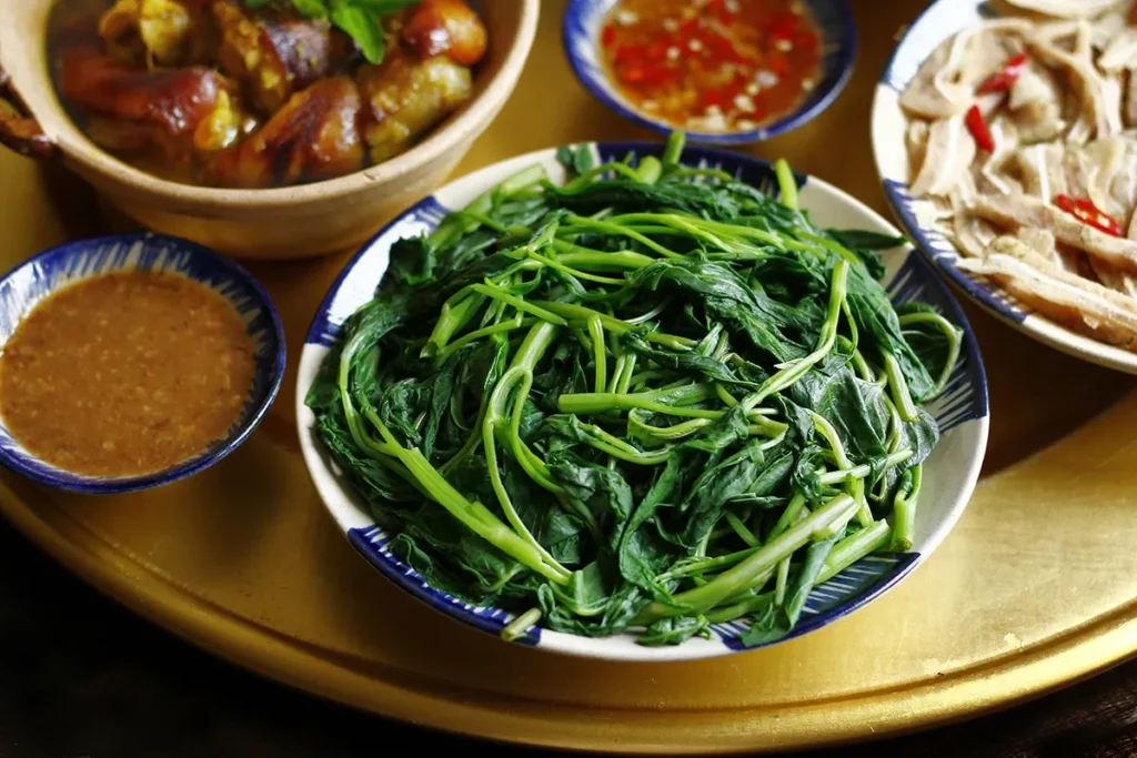 luộc rau xanh